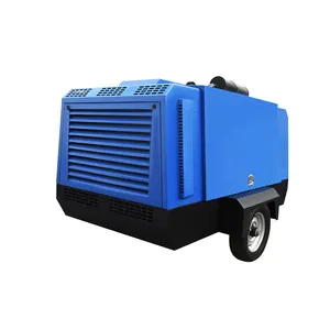 Industrial 8bar air screw compressor mobile diesel diesel 100cfm compressor mobile air compressor machines