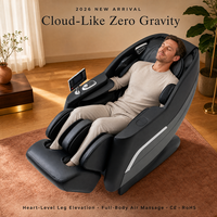 Fauteuil de massage corps entier OYEAL Zero Gravity en cuir matelassé diamanté, pétrissage des tissus profonds, compression d'air, chaleur rapide pour personnes âgées