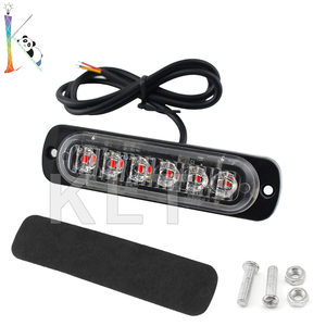 Nueva Barra de Luces de Emergencia <span class=keywords><strong>Calite</strong></span> de 6 LED, Luz Estroboscópica de Aluminio para Auto, Camioneta, Motocicleta, 12-24V, 1 Año de Garantía - Product Image 2