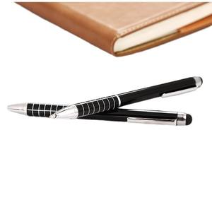 Novedad, bolígrafo táctil de metal promocional barato con logotipo, lápiz táctil Stylus 2 en 1 - Product Image 2