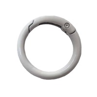 Anneau porte-clés en alliage de zinc robuste, anneau en O à ressort ouvert en métal, accessoires de quincaillerie pour sacs, tendance, sûrs, de différentes tailles, à prix compétitif