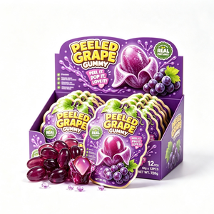 BESTAR Caramelle Gommose Morbide al Gusto Frutta con Ripieno di Succo, a Forma di Blocco, 12 pz/Sacchetto, per Snack da Ufficio - Product Image 1