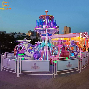 Vui vẻ công viên gia đình vui chơi giải trí Rides 12 chỗ ngồi xoay mini tự kiểm soát máy bay với thiết kế tuyệt vời - Product Image 3