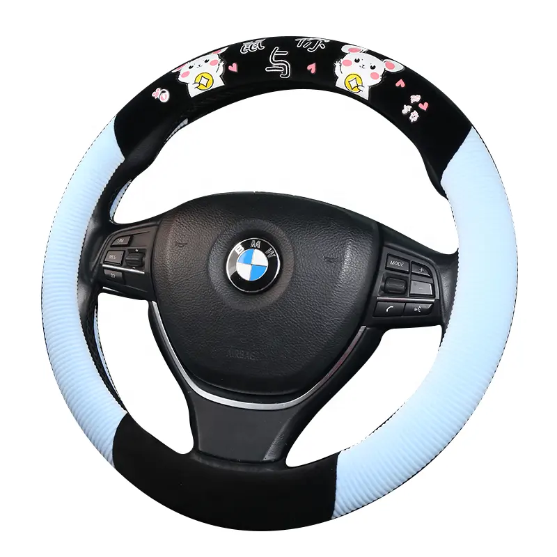 Automobile interior manufacturer direct selling New cute and comfortable plush steering wheel covers with cartoon pattern
