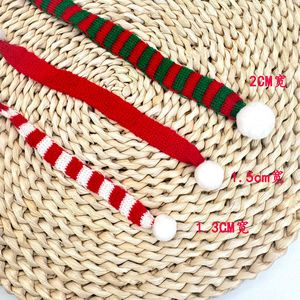 Mini écharpe de Noël 30 cm, accessoire en peluche, petite écharpe, décoration de Noël, écharpe tricotée en fil, décoration de Noël - Product Image 5