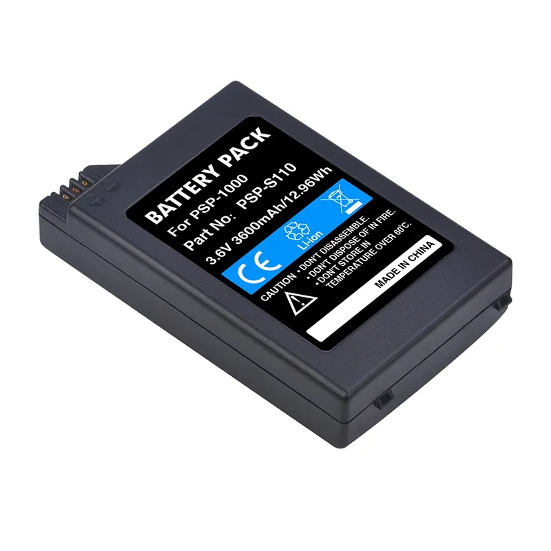 Batteria di ricambio ricaricabile agli ioni di litio OEM 3.6V 1800mAh 2400mAh per Console di gioco PSP 1000 PSP1000 PSP-110