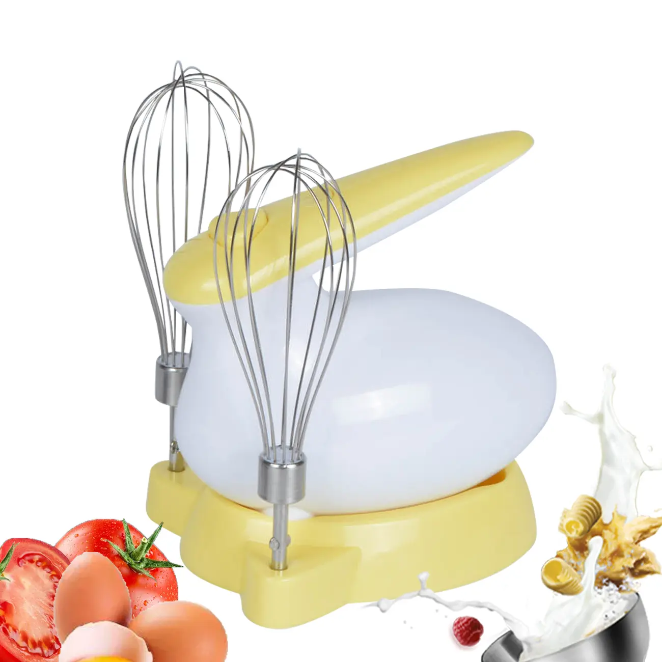 CX-8810 China Lieferant schnur los 30W 1 Geschwindigkeiten ABS wiederauf ladbare Batterie betriebene drahtlose Hand mixer