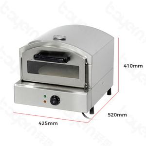 Una cubierta 2 bandeja pan pastel pizza buena panadería comercial horno de gas comercial portátil - Product Image 1