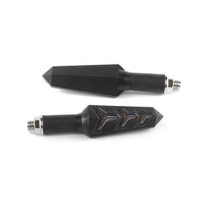 Luz de Señal de Giro LED Universal de 12V, Sistema de Iluminación Ámbar Impermeable para Motocicletas Modificadas, Posición Trasera de Plástico - Product Image 1