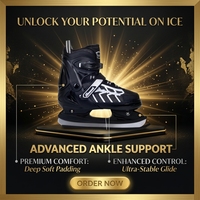 Fabricant chinois OEM, vente en gros de chaussures de patinage sur glace de haute qualité avec plusieurs couleurs réglables