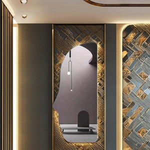 <span class=keywords><strong>Miroir</strong></span> mural en aluminium de luxe moderne sur mesure, <span class=keywords><strong>prix</strong></span> de gros, pour hôtel et décoration intérieure, style vintage - Product Image 5