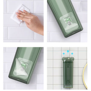 透明耐用PP塑料壁挂式收纳盒，用于小空间的家庭组织-袜子内衣垃圾袋 - Product Image 6