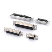 Capot métallique D-SUB 15 broches avec trou de câble à 90 degrés, Capot en alliage de zinc D-SUB 26 broches haute densité avec trou de câble à 90 degrés, Capot DB 15P