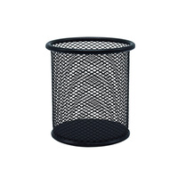 Offre Spéciale : Porte-Stylos en Métal Grille Noire et Argentée de 910 cm avec Calendrier Intégré pour l'Organisation du Bureau et le Rangement de la Papeterie