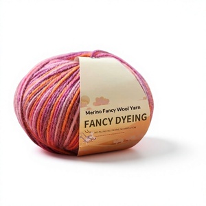 <span class=keywords><strong>Pelote</strong></span> de fil mélangé fantaisie teint en arc-en-ciel, épaisseur moyenne, pour tricot à la main DIY : pulls, écharpes, bonnets - Product Image 1