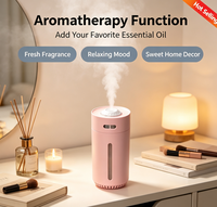 Humidificateur ultrasonique de bureau mini 350 ml à succès, fonctionnement silencieux, arrêt automatique, diffuseur d'aromathérapie, vente en gros, multi-scènes
