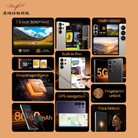Teléfono Inteligente Android 15 5G a Precio de Fábrica, 22G+2TB, Pantalla Ultra Grande de 7.3 Pulgadas S26, Memoria Flash Integrada, Diseño con Lápiz, Carga de 65W, MTK