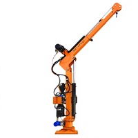 Grue hydraulique électrique montée sur camion, 1-2 tonnes, nouvelle grue rotative compacte pour pick-up avec télécommande sans fil