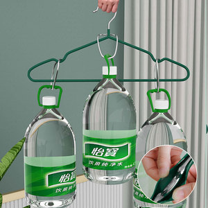 Green Plastic Clothes Hangers 10 Pack Thickened Non Marking Anti Slip For Home Dormitory Use Rectangle Shape Hook Type - Product Image 2