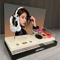 APEX kustom Headset meja nirkabel pemegang Display Holder akrilik Retail Headphone Display Stand