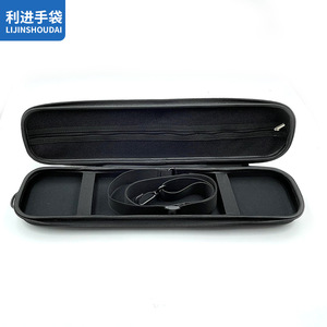 Sac de rangement étanche noir en EVA antichoc pour cannes à pêche, accessoires et outils de pêche - Product Image 4