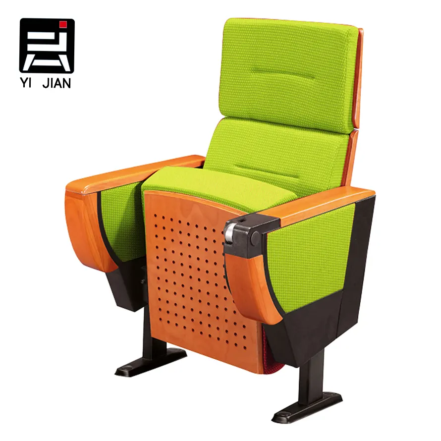 Manufacturers Wholesale Auditorium Chair Foldable and Breathable Fabric Seats for Theater Furniture