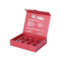Boîte cadeau rigide de style livre pour accessoires automobiles personnalisés avec insert sur mesure, couvercle à rabat, fermeture magnétique, emballage de luxe, matériaux recyclés