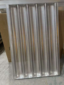 Plateaux de cuisson en <span class=keywords><strong>aluminium</strong></span> pour baguettes, 5 rangées, 400*600mm, antiadhésifs, en alliage d'<span class=keywords><strong>aluminium</strong></span>, pour pain français - Product Image 4