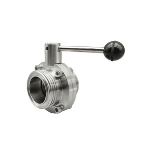 1.5 "cấp thực phẩm Hàn/chủ đề vệ sinh SS316L Van bướm - Product Image 6