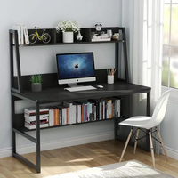 Table d'étude en bois de bureau d'ordinateur de bureau d'écriture de Style de mode avec la conception d'étagère