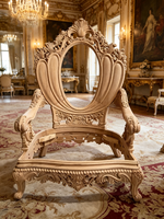 Canapé de salon de luxe royal européen, design créatif haut de gamme pour villa, ensemble de canapés dorés