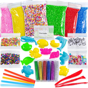 Kit de slime DIY 2025 : Créez votre propre slime fluffy, floam, pâte à modeler et slime cristal pour enfants – Vente directe usine - Product Image 5