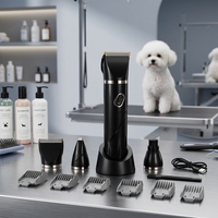 Großhandel 4-in-1 Tierpflege-Schermaschine Kabellos USB-Aufladung Geräuscharm Plastik Einfach zu Bedienen Tierhaar-Trimmer Pfoten-Ohren-Gesichts-Trimmer-Set