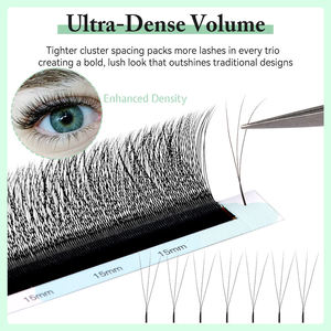 Yelix C/CC/D Ciglia 3D <span class=keywords><strong>W</strong></span> a Spaziatura Ridotta 0.07 0.10 Extension Ciglia Strette Vassoi Ciglia Private Label Ingrosso - Product Image 2