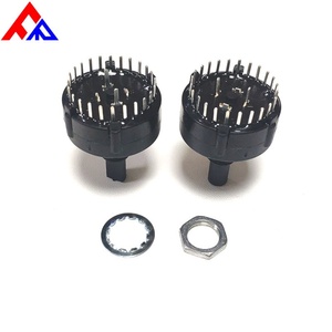 Nuevo Interruptor de Selección de Posiciones y Engranajes de 1/2 Polos con Eje Aislado, 2/3/4/5/6/7/8/9/10/11/12 Posiciones, 26mm, Metales y Plásticos - Product Image 4