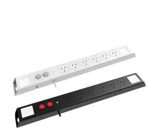 Australian type 6 outlets power board with 2work lights