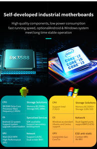 Rk3588 オクタコア 8G+64GB GEMMC 産業用コンピュータ Linux Android12 産業用<span class=keywords><strong>PC</strong></span> SIMカード対応 Wi-Fi デュアルギガビット GPS RS232 RS485搭載 - Product Image 3