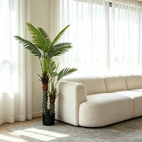 Palmier artificiel détachable, feuillage tropical, plante en pot artificielle moderne et écologique pour salon, hall d'entrée, hôtel