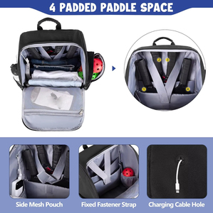 Sac à dos de pickleball avec capacité pour 4 raquettes, compartiment à chaussures et crochet pour clôture - Taille unique pour hommes et femmes - Product Image 2