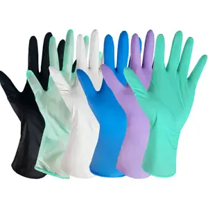 12英寸丁腈手套烹饪清洁机械重型无乳胶无粉一次性丁腈手套