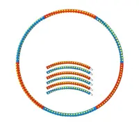 Gewogen Verstelbare Hoelahoep Ring Met Afneembare Hoepel Hula Gymnastiek Plastic Buis Custom Hulas Hoope Voor Fitness