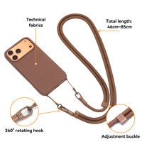 Lanière de téléphone portable en polyester, sangle bandoulière, étui original, magnétique, tissu sécurisé, étui TechWoven, coque de téléphone portable antichoc