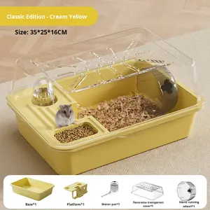 Cage pour <span class=keywords><strong>hamster</strong></span> Ours doré Grand espace Bouton solide en plastique Écologique Maison d'évitement de <span class=keywords><strong>hamster</strong></span> Capacité de 5kg Toutes saisons <span class=keywords><strong>Pet</strong></span> - Product Image 6