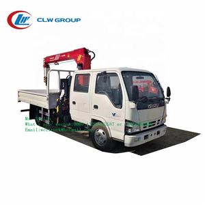 Nouveau design japonais I Suzu 600P Pick-up cabine double avec grue à flèche Unic Urv260 de 2,6 tonnes pour ventes chaudes - Product Image 2