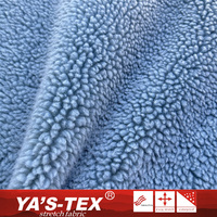 Tissu en polyester Softshell imperméable à 2 couches 100%, polaire berbère extensible dans les 4 sens, camouflage Sherpa, lié avec berbère pour l'extérieur