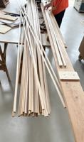 Plinthe en bois massif de cèdre rouge occidental, grain droit, taille OEM, pour projet d'aménagement intérieur de sauna