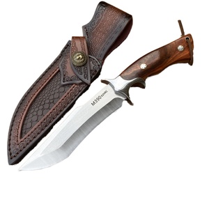 มีดพกพา HASUO คุณภาพสูง สแตนเลสสตีล สำหรับใช้งานทั่วไปและต่อสู้ พร้อมด้ามไม้ สำหรับงาน DIY และปรับแต่งแบบ OEM - Product Image 1