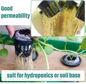 Pour la culture hydroponique-Pots en filet de culture d'intérieur ou d'extérieur, Pots en filet économiques légers en <span class=keywords><strong>plastique</strong></span> - Product Image 4