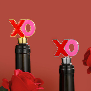 XO Wine <b>Bottle</b> Stopper Metal Sealing For Wedding Valentine Birthday Gift - Product Image 4