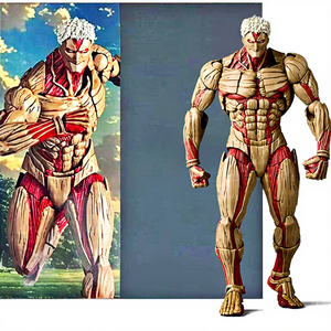 ฟิกเกอร์แอ็คชั่นไททันหุ้มเกราะจากไททันของเล่นโมเดล18ซม. ของแท้จาก Yamaguchi Yoroi NO kyojin <span class=keywords><strong>Reiner</strong></span> - Product Image 1